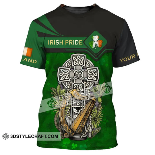 Unisex Shirt - Custom Name T-Shirt - Irish Pride Shirt - Happy Saint Patrick's Day style option 4