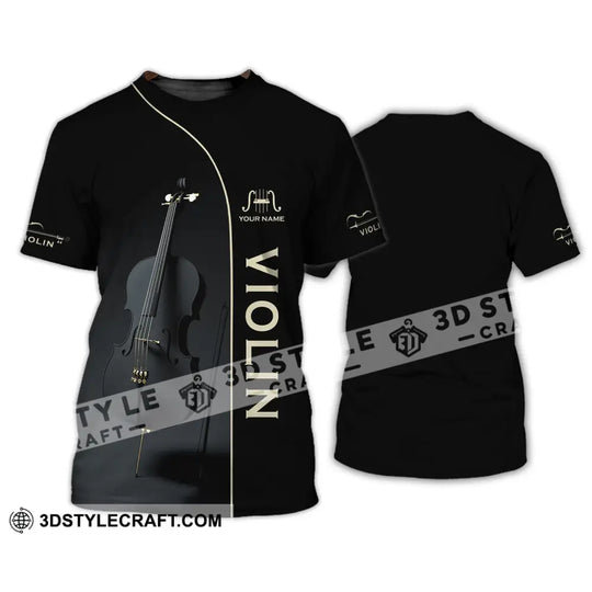 Unisex Shirt - Custom Name T-Shirt - Love Violin - Violin Lover Shirt style option 4