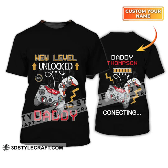 Unisex Shirt - Custom Name T-Shirt, New Level Unlocked style option 1