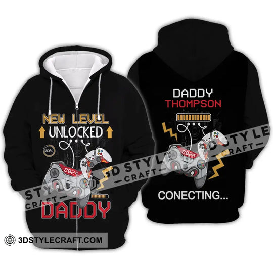 Unisex Shirt - Custom Name T-Shirt, New Level Unlocked style option 4