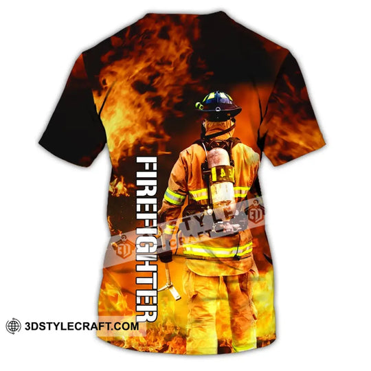 Unisex Shirt - Custom Name T-Shirt - Personalized Firefighter Shirt - Gift For Fireman style option 3