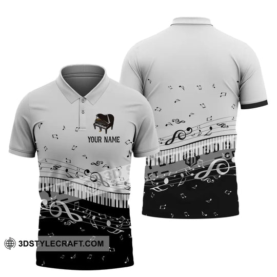 Unisex Shirt - Custom Name T-Shirt - Personalized Piano Shirt - Gift for Music Lovers style option 4