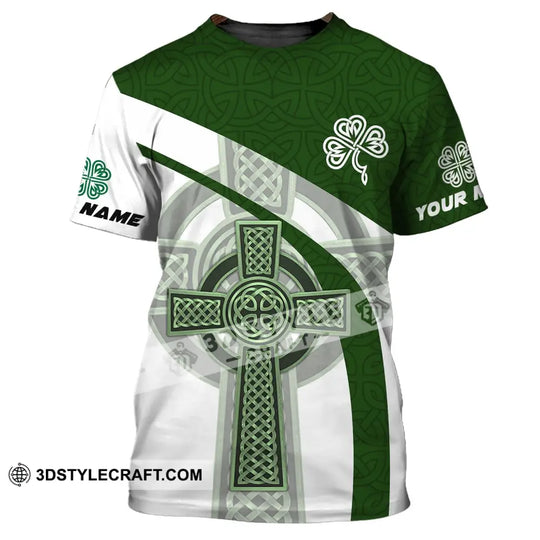Unisex Shirt - Custom Name T-Shirt - ST. Patrick's Day Clothing, Leaf Clover Shirt style option 2