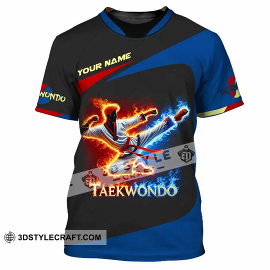 Unisex Shirt, Custom Name Taekwondo Shirt, Taekwondo Polo Long Sleeve Shirt style option 2