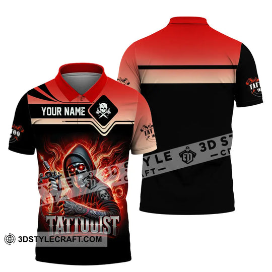 Unisex Shirt, Custom Name Tattooist Shirt, Tattooist Christmas Gift style option 4