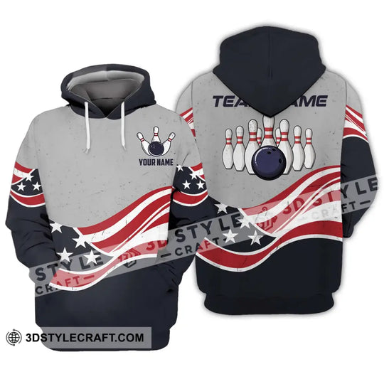Unisex Shirt - Custom Name Shirt - Team Name Shirt, America Bowling style option 3