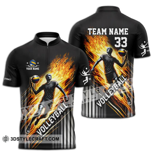 Unisex Shirt - Custom Name, Team Name And Number Shirt, Volleyball Lover style option 3