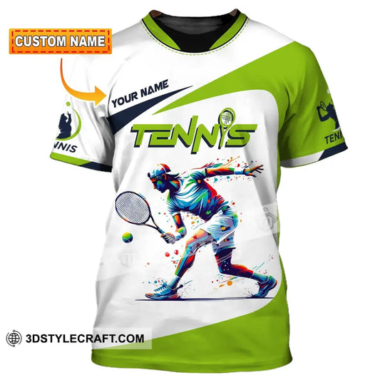 Unisex Shirt, Custom Name Tennis Player Shirt, T-Shirt for Tennis Lover, Tennis Team Uniform style option 1