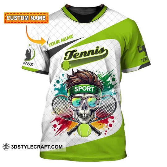 Unisex Shirt, Custom Name Tennis Player Shirt, T-Shirt for Tennis Lover, Tennis Team Uniform style option 1