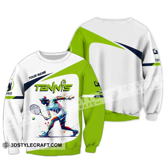 Unisex Shirt, Custom Name Tennis Player Shirt, T-Shirt for Tennis Lover, Tennis Team Uniform style option 4