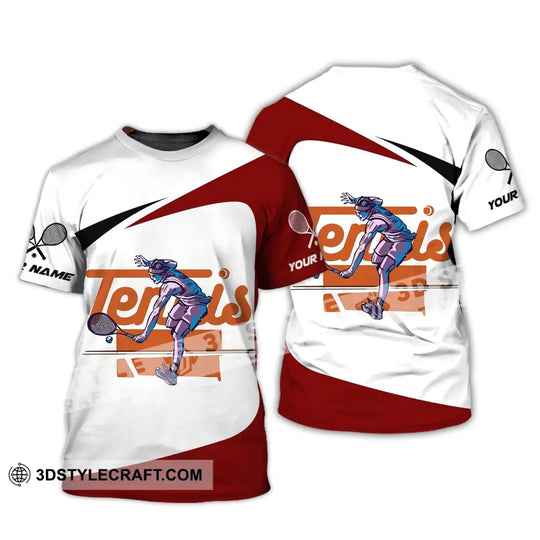 Unisex Shirt, Custom Name Tennis T-Shirt, Tennis Hoodie, Tennis Polo Shirt, Gift for Tennis Lover style option 2