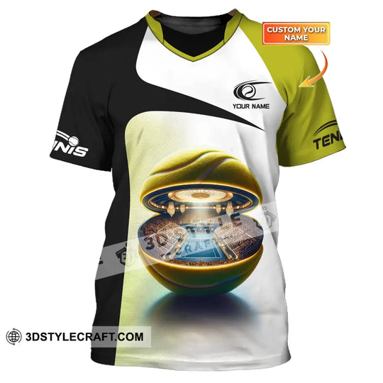Unisex Shirt, Custom Name Tennis Shirt, Tennis T-Shirt, Tennis Lover Gift, Tennis Player Apparel style option 1