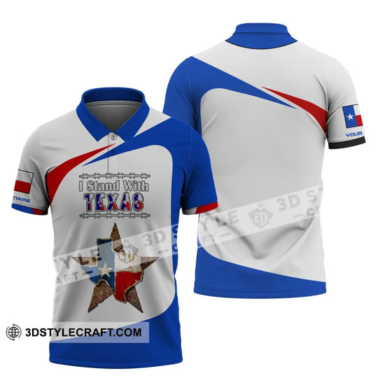 Unisex Shirt, Custom Name Texas Shirt, Texas Cities Shirts, I Stand With Texas style option 3