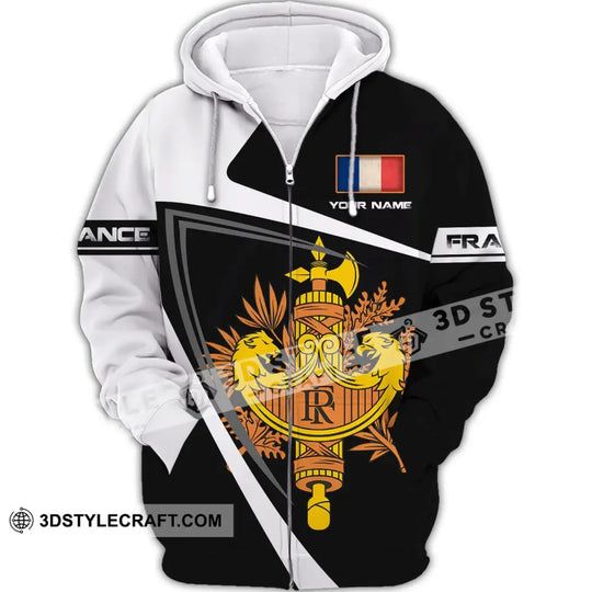 Unisex Shirt - Custom Name Shirt - The Coat Of Arms Of France Name Shirt style option 4