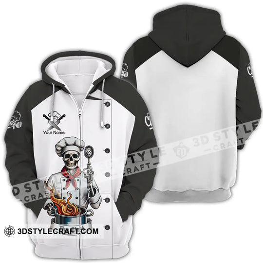 Unisex Shirt - Custom Name Shirt The Skull Chef style option 4