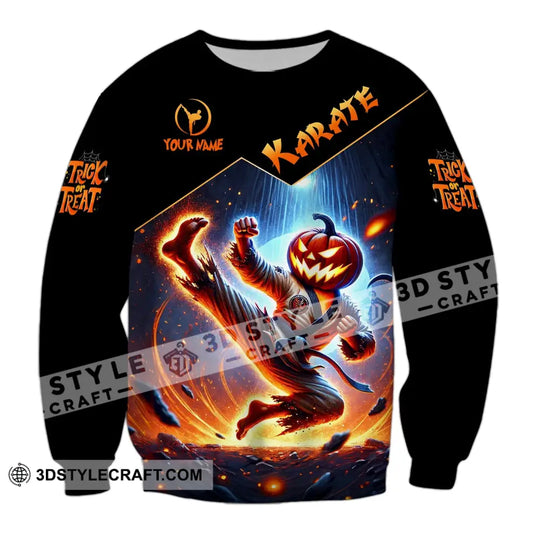 Unisex Shirt - Custom Name Shirt Trick Or Treat Karate style option 4