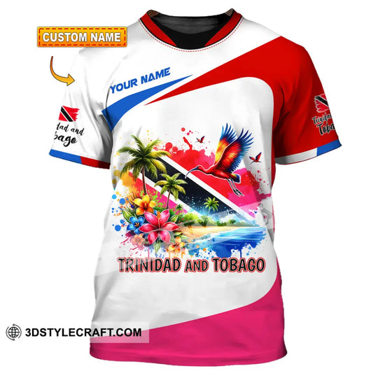Unisex Shirt, Custom Name Trinidad and Tobago Shirt, Trinidad and Tobago Lover Polo Long Sleeve Shirt style option 1