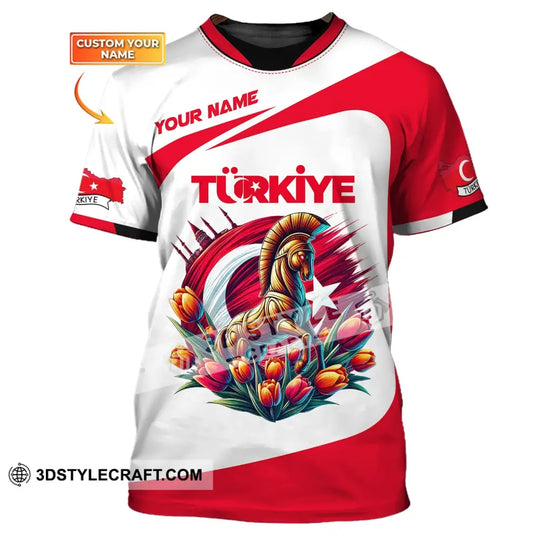 Unisex Shirt, Custom Name Türkiye Shirt, Turkiye Lover Polo Long Sleeve Shirt style option 1