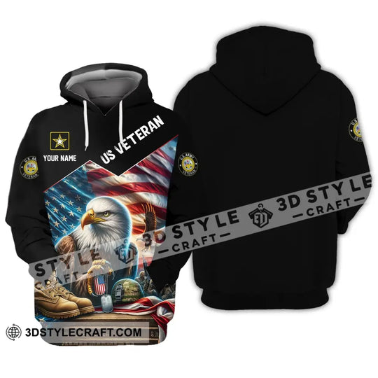 Unisex Shirt - Custom Name US Veteran Shirt style option 2