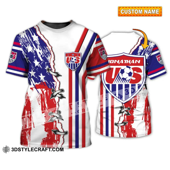 Unisex Shirt - Custom Name Shirt - USA Soccer style option 1