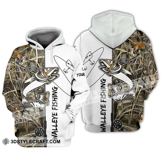 Unisex Shirt - Custom Name Walleye Fishing Shirt style option 3
