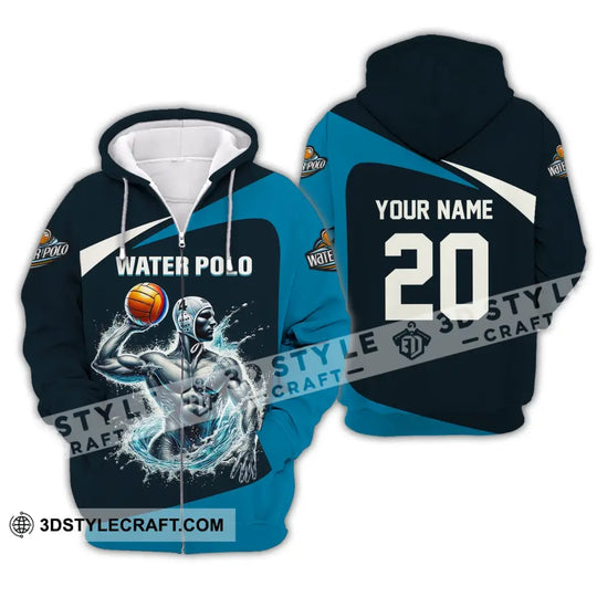 Unisex Shirt, Custom Name Water Polo Shirt, T-Shirt for Water Polo Club, Gift for Water Polo Players style option 4