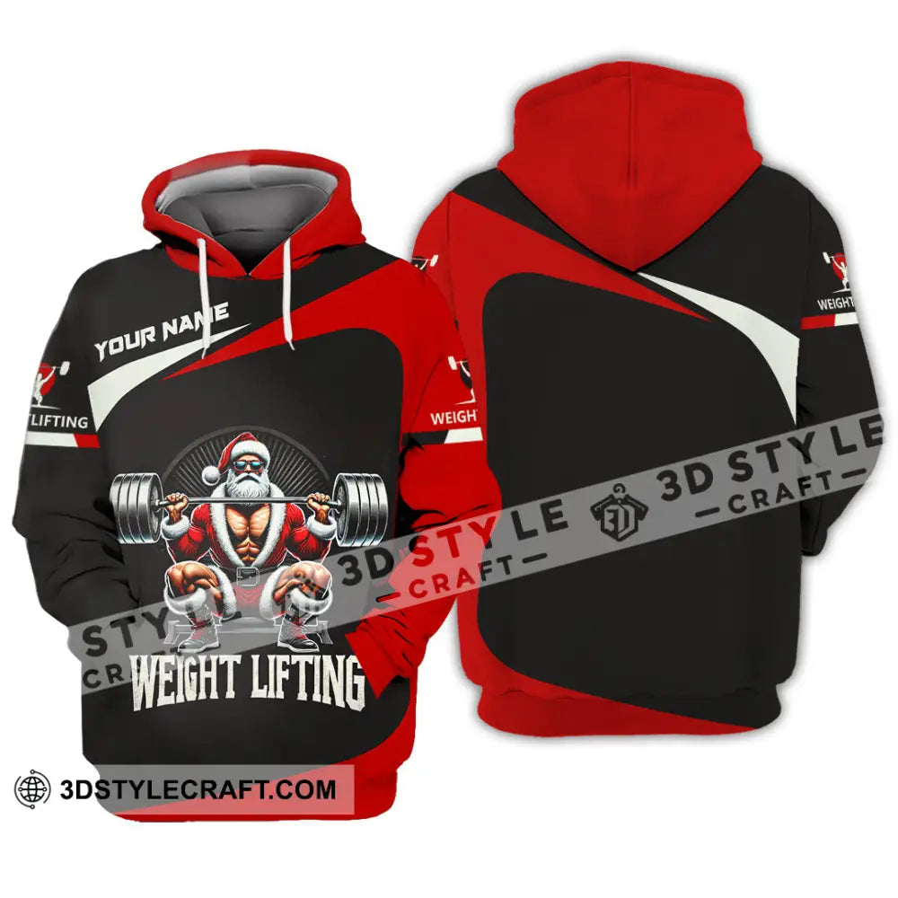 Unisex Shirt Custom Name Weight Lifting Gym Lover Christmas Gift Hoodie / S T-Shirt