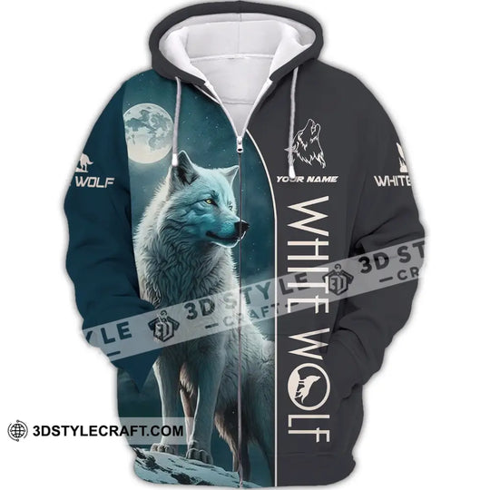 Unisex Shirt - Custom Name Shirt - White Wolf Shirt - White Wolf style option 4