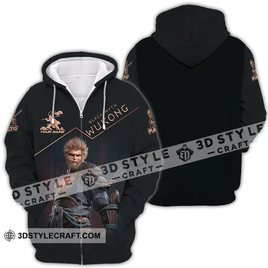 Unisex Shirt - Custom Name Wukong Shirt Black Wukong style option 4