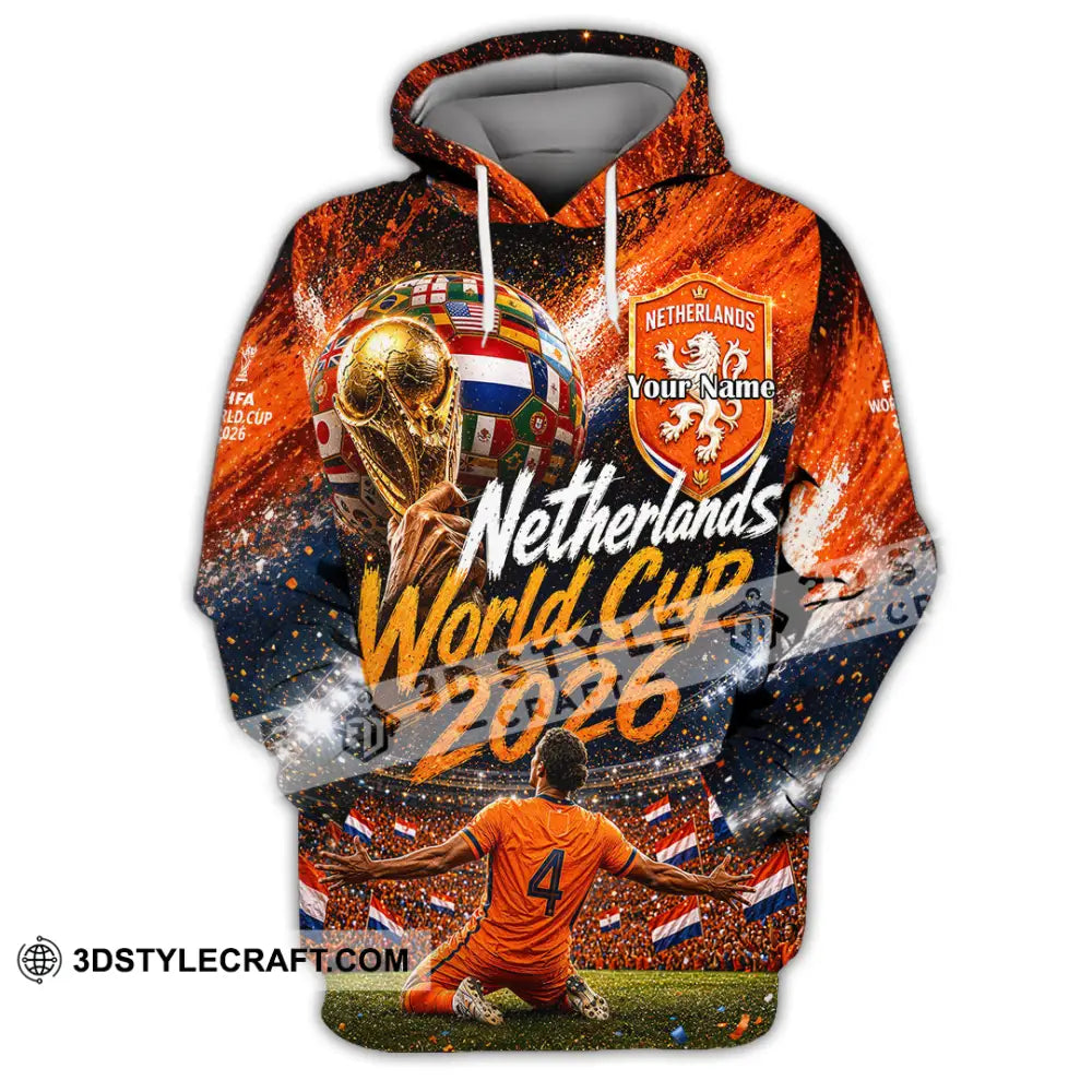 Unisex Shirt - Custom Netherlands World Cup 2026 Shirt - Hoodie / S - T-shirt