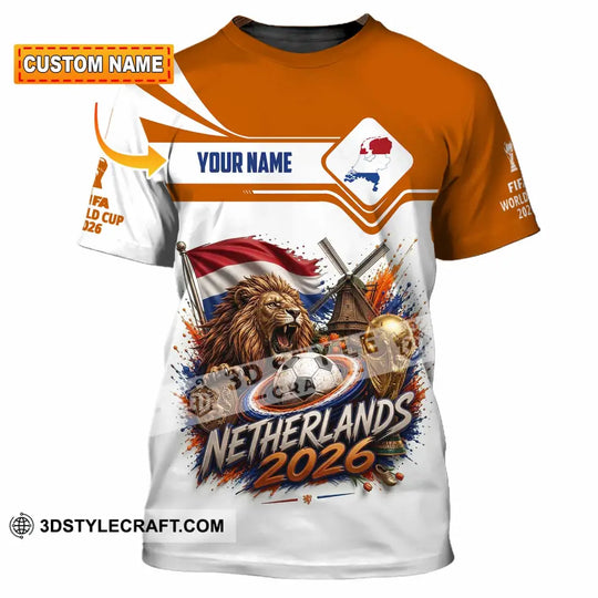 Unisex Shirt - Custom Netherlands World Cup 2026 Shirt style option 1