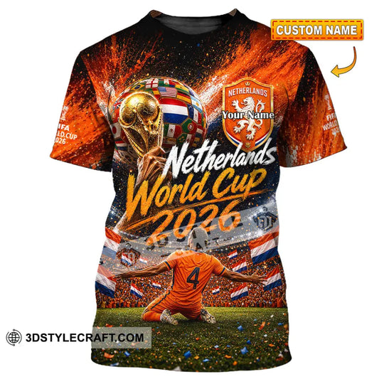 Unisex Shirt - Custom Netherlands World Cup 2026 Shirt style option 1