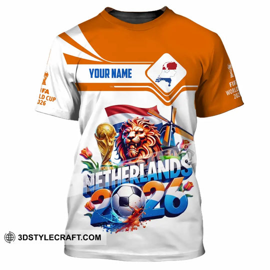 Unisex Shirt - Custom Netherlands World Cup 2026 Shirt style option 4