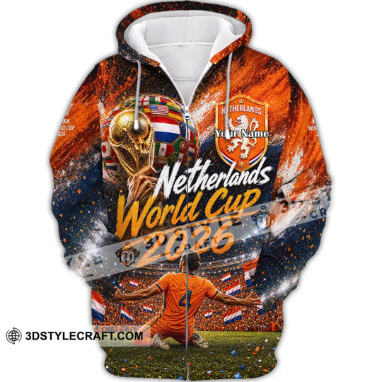Unisex Shirt - Custom Netherlands World Cup 2026 Shirt style option 3