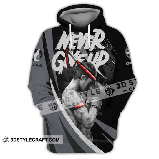 Unisex Shirt - Custom Never Give Up Muay Thai Shirt style option 3
