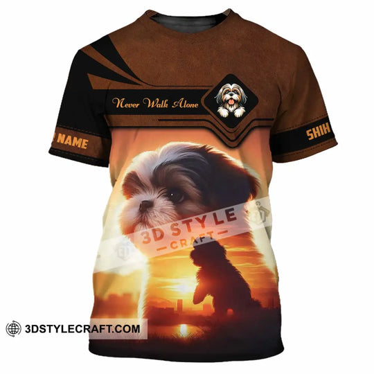 Unisex Shirt - Custom Never Walk Alone Shih Tzu Shirt style option 4