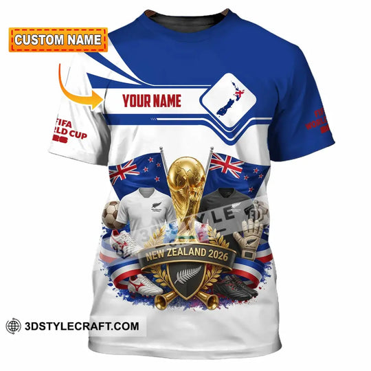Unisex Shirt - Custom New Zealand World Cup 2026 Shirt style option 1