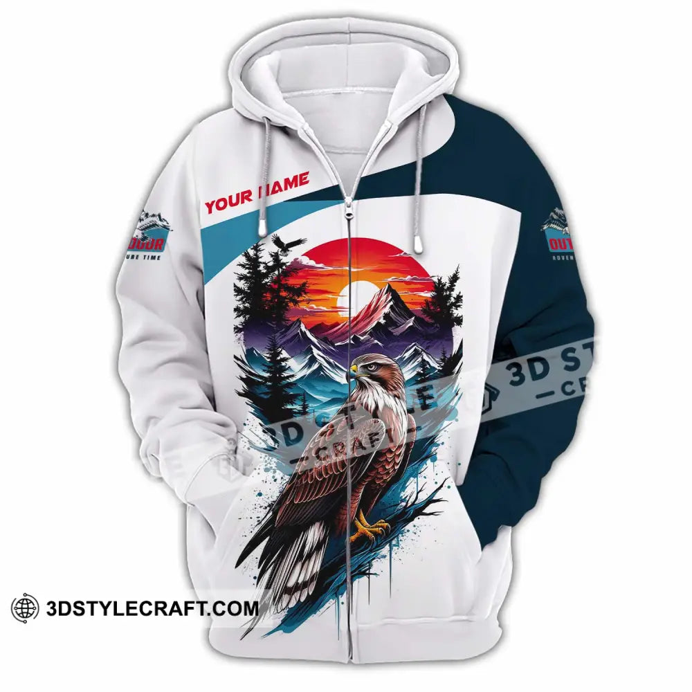 Unisex Shirt - Custom Outdoor Adventure Time 3D Shirt Zipper Hoodie / S T-shirt