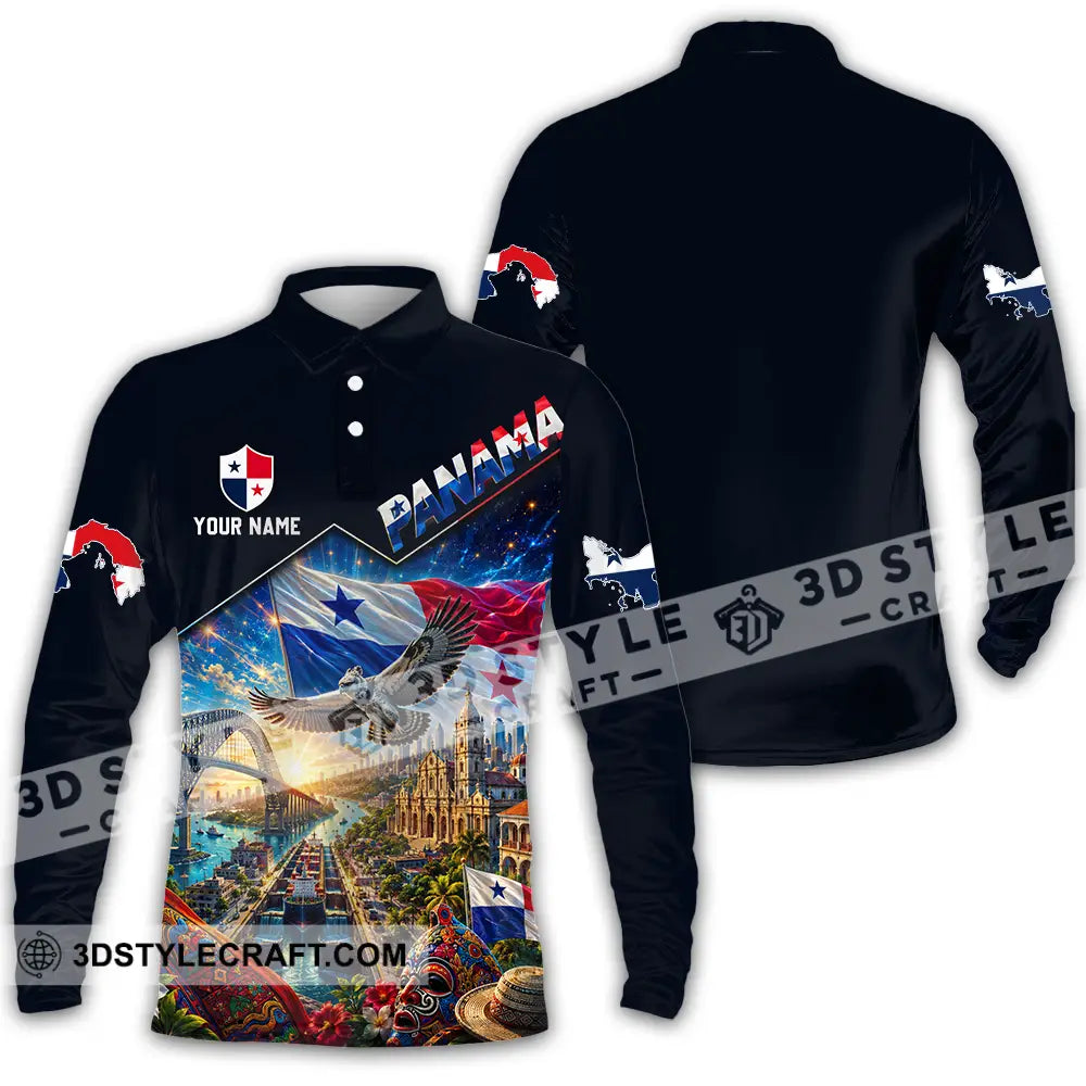 Unisex Shirt - Custom Panama Shirt - Long Sleeve Polo / S - T-shirt
