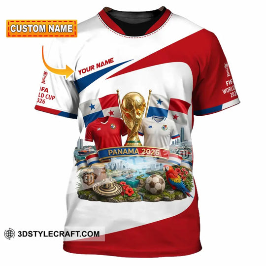 Unisex Shirt - Custom Panama World Cup 2026 3D Shirt style option 1