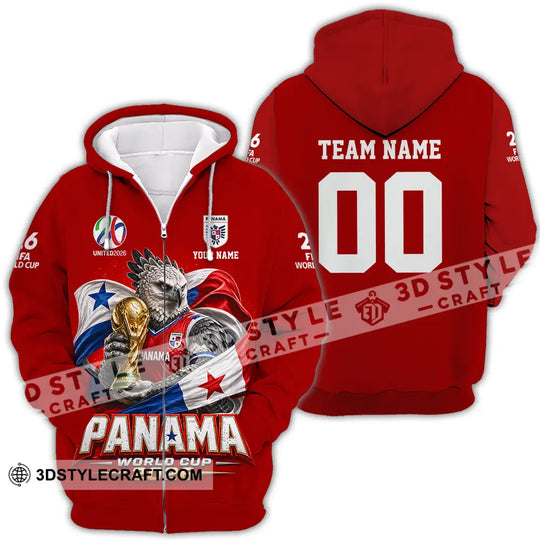 Unisex Shirt - Custom Panama World Cup 2026 3D Shirt style option 4