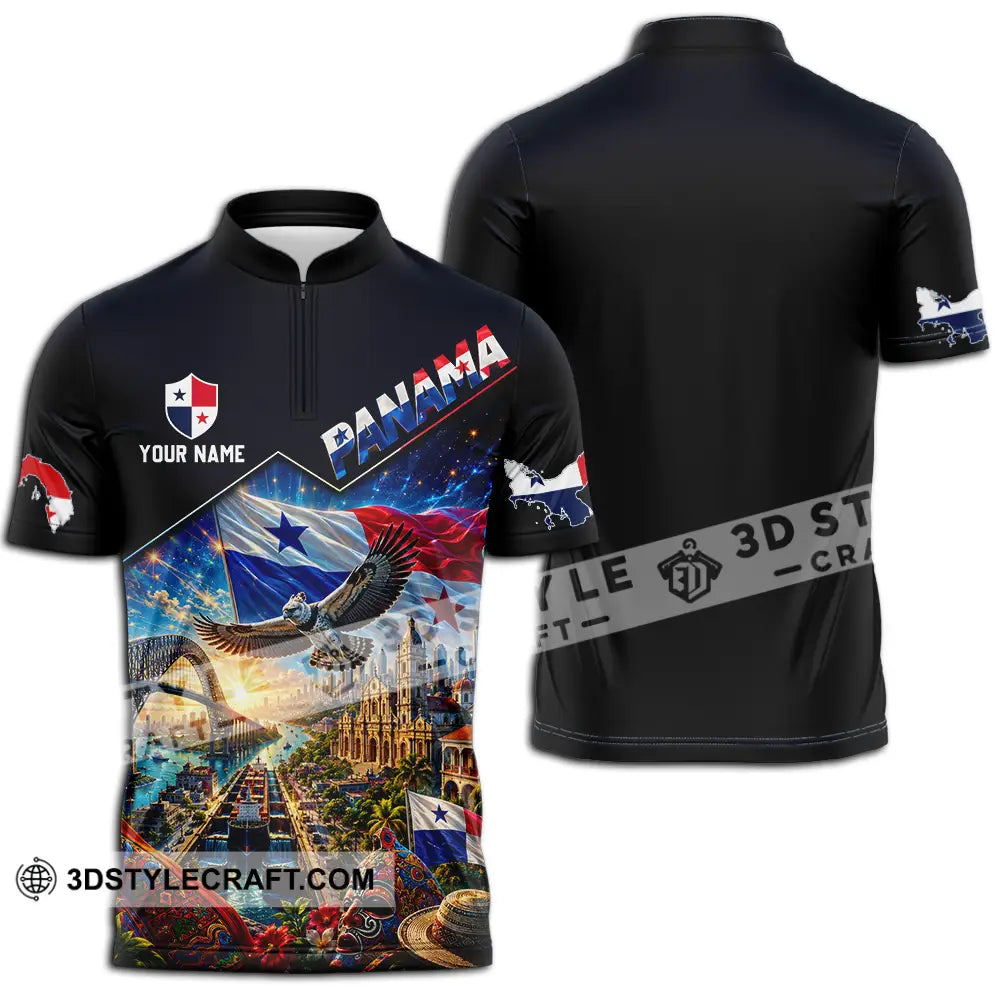 Unisex Shirt - Custom Panama Shirt - Zipper Polo Shirt / S - T-shirt