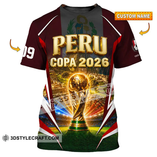 Unisex Shirt - Custom Peru Copa 2026 Shirt style option 1