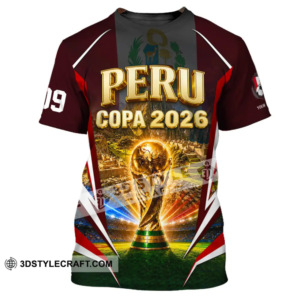 Unisex Shirt - Custom Peru Copa 2026 Shirt - T-Shirt / S - T-shirt