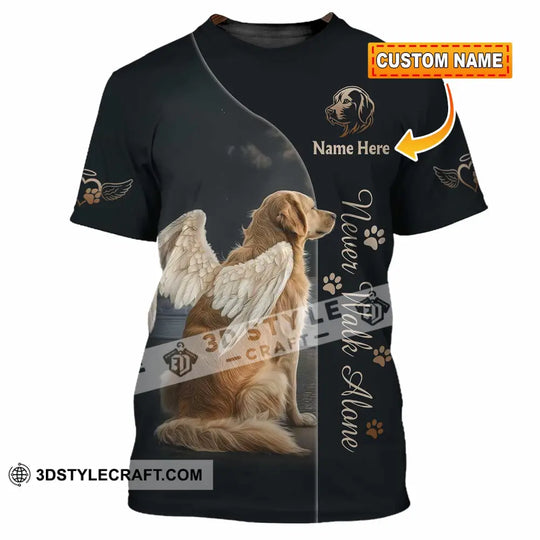 Unisex Shirt - Custom Pet Lover Never Walk Alone 3D Shirt style option 1