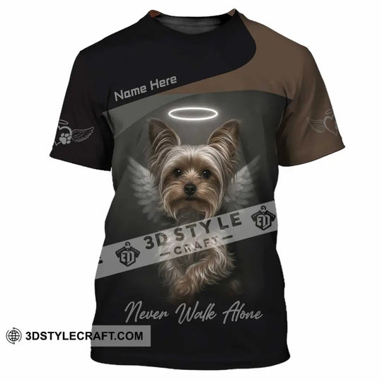 Unisex Shirt - Custom Pet Lover Never Walk Alone 3D Shirt style option 4