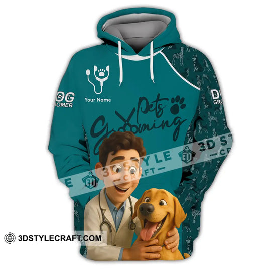 Unisex Shirt - Custom Pets Grooming 3D Shirt style option 3