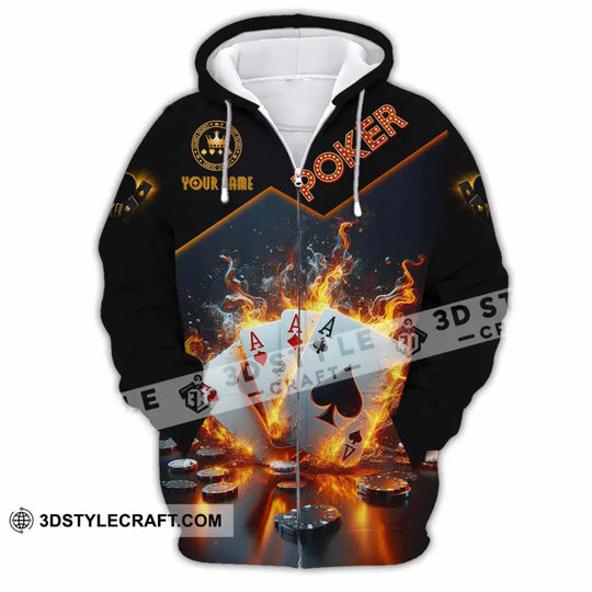 Unisex Shirt - Custom Poker Four Of Aces Card Lover Shirt style option 4