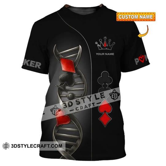 Unisex Shirt - Custom Poker Lover Classic Shirt, In My DNA style option 1