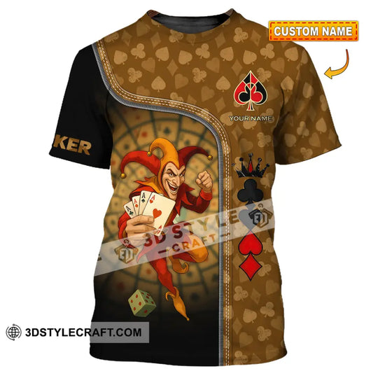 Unisex Shirt - Custom Poker Lover Shirt, Poker Player style option 1